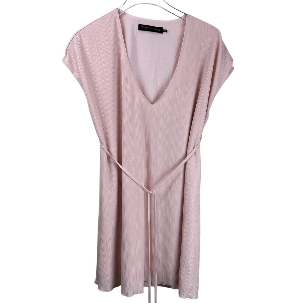 House of Harlow 1960 Revolve Dress Women Small Pink V Neck Silky Romantic Spring